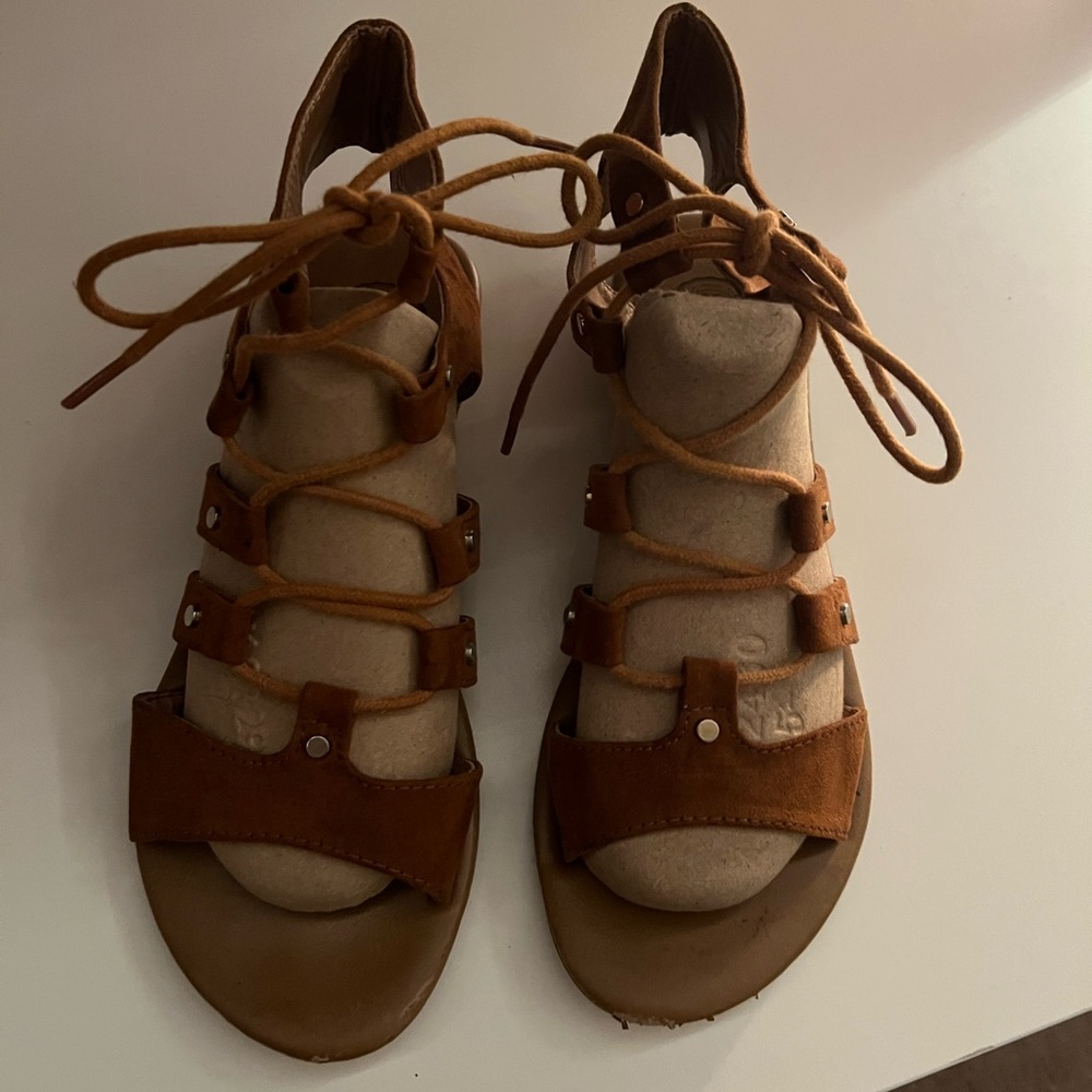 Kohl's Women's Tan Lace-Up Gladiator Sandals